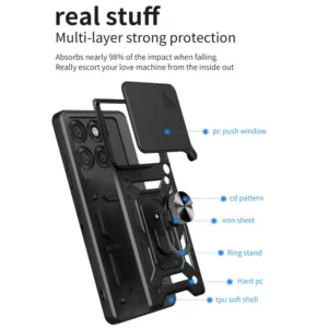 کاور گاردتک اساک مدل Defender Armor مناسب برای گوشی موبایل موتورولا Edge 60 Pro 5G