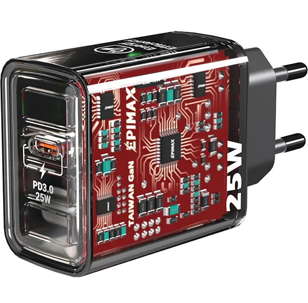 شارژر دیواری 25 وات اپی مکس مدل TAIWAN GaN EU-151