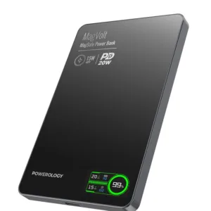 پاور بانک 20 وات پاورولوجی مدل Mag volt ظرفیت 5000 میلی آمپر ساعت