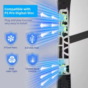 فن خنک کننده کنسول پلی استیشن5 پرو دابی مدل Fan88