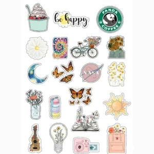 استیکر لپ تاپ مدل different مجموعه 20 عددی