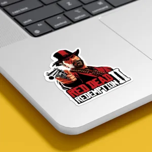 استیکر لپ تاپ مدل رد دد ریدمپشن red dead redemption مجموعه 10 عددی