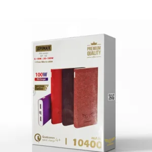 پاوربانک اپیمکس مدل EP-33 ظرفیت 10400 میلی آمپر ساعت