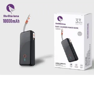 پاوربانک 33 وات شی کاریزما مدل BP-AI105 ظرفیت 10000 میلی‌آمپر‌ساعت به همراه کابل USB-C