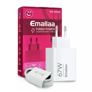 شارژر دیواری 67 وات ایمالا مدل 67W HyperCharge به همراه کابل تبدیل USB به USB-C
