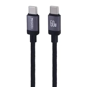 شارژر فندکی 60 وات دو پورت یسیدو مدل Y72 به همراه کابل USB-C