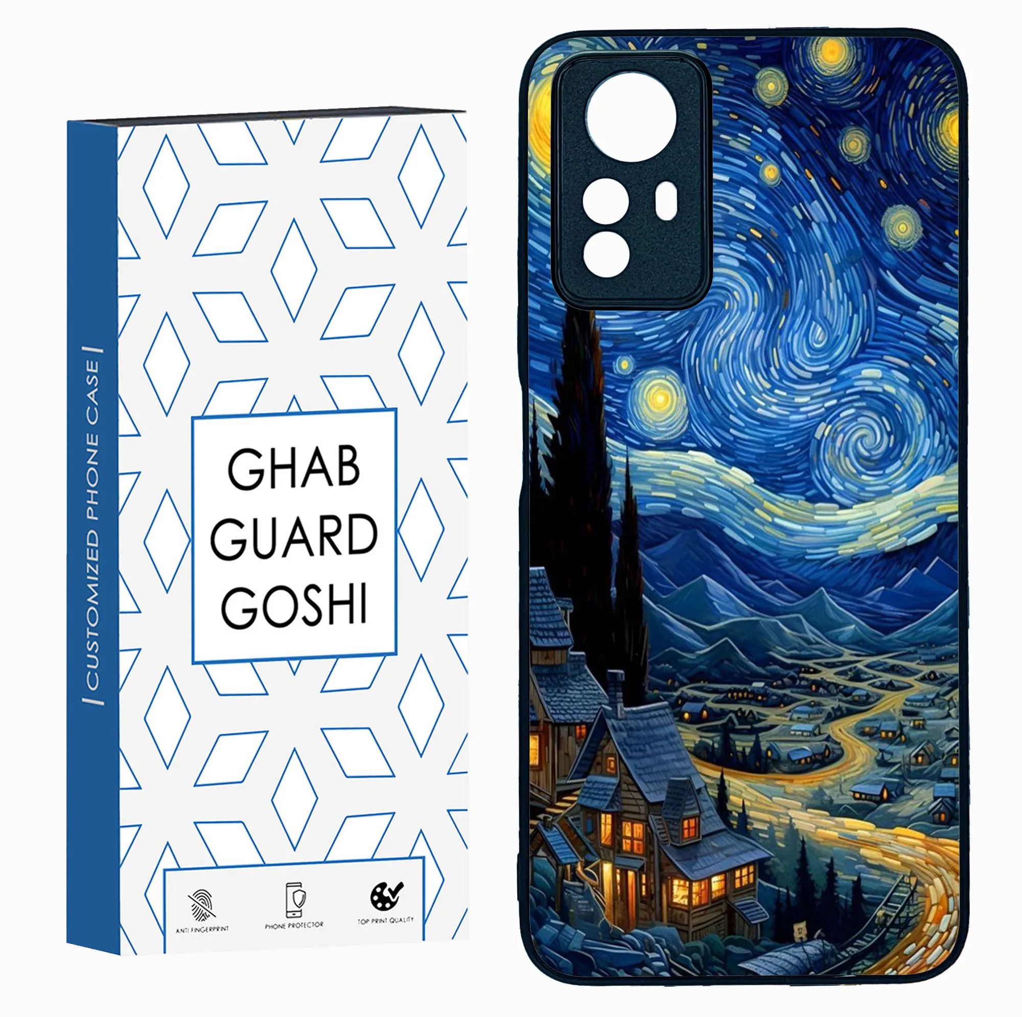 کاور قاب گارد گوشی طرح ونگوگ کد TPU-069 مناسب برای گوشی موبایل شیائومی Redmi Note 12s