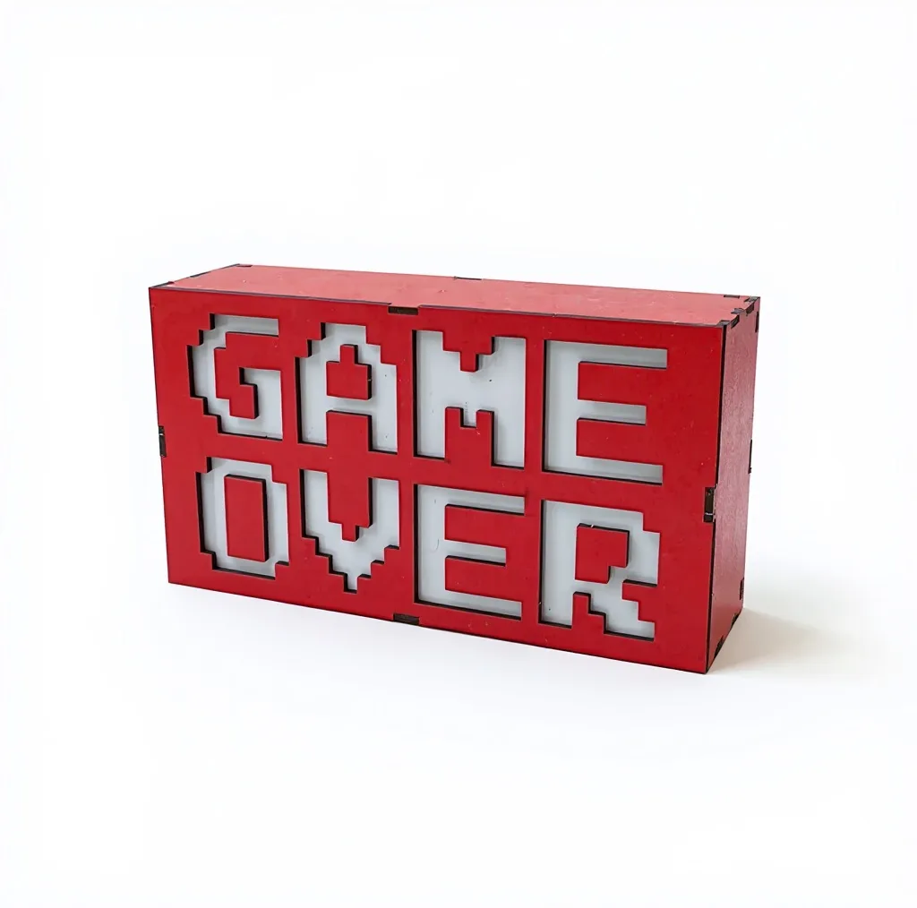 لایت باکس گیمینگ مدل R - GAME OVER