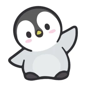استیکر لپ تاپ طرح پنگوئن کد 485