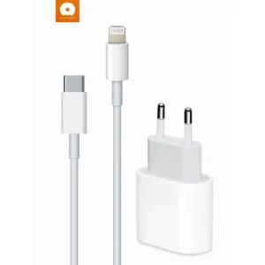شارژر دیواری 20 وات دبلیو یو دبلیو مدل IPHONE 14 به همراه کابل تبدیل لایتنینگ