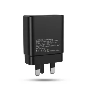 شارژر دیواری 45 وات یس پلاس مدل SUPER FAST 45W به همراه کابل USB-C به طول 1 متر
