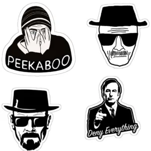 استیکر لپ تاپ و موبایل گوفی طرح سریال بریکینگ بد مدل Breaking Bad 34 مجموعه 4 عددی