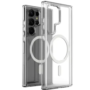 کاور مگ سیف مدل clear مناسب برای گوشی موبایل سامسونگ Galaxy S24 Ultra