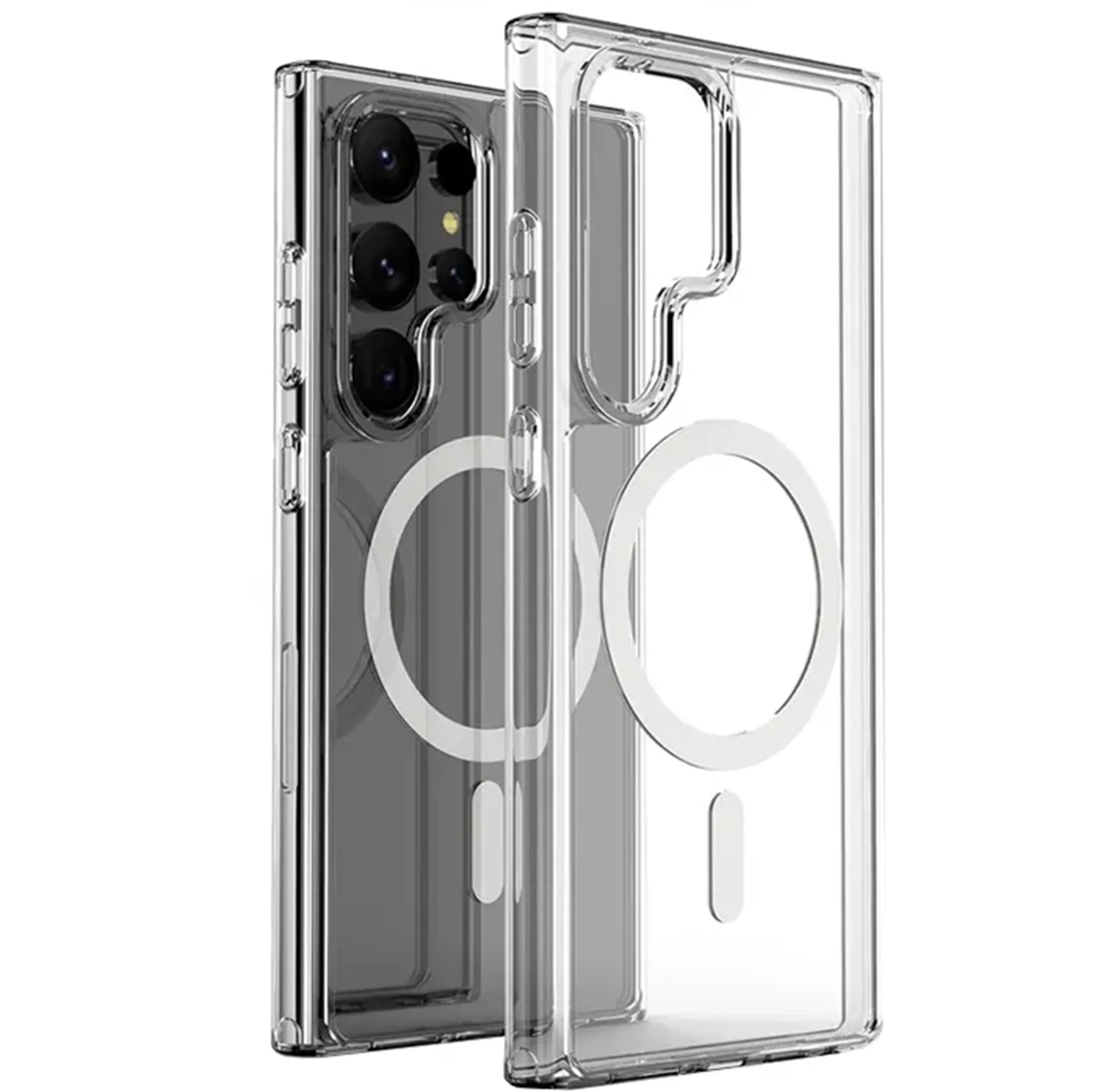 کاور مگ سیف مدل clear مناسب برای گوشی موبایل سامسونگ Galaxy S24 Ultra