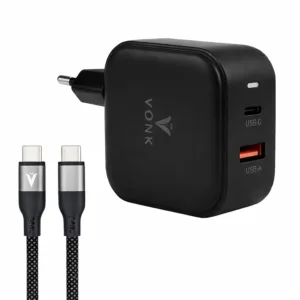 شارژر دیواری 45 وات وونک مدل PD‑45W به همراه کابل دو متری USB-C