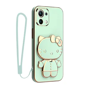 کاور اسپارتان مدل Kitty مناسب برای گوشی موبایل شیائومی Mi 11 Lite / Mi 11 Lite NE / Mi 11 Lite 5G به همراه بند نگهدارنده