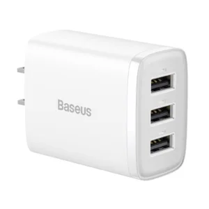 شارژر دیواری 17 وات سه پورت بیسوس مدل Compact 3U 17W CN