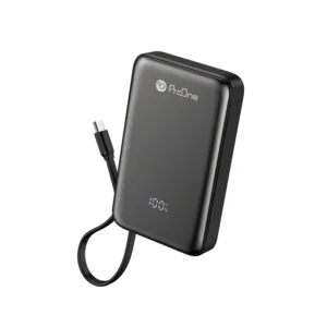 پاوربانک بی‌سیم 22.5 وات پرووان مدل POWER CORE PPB5123 ظرفیت 10000 میلی‌آمپرساعت