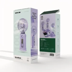پاوربانک و پنکه قابل حمل گرین لاین مدل WindMate ظرفیت 10000 میلیآمپر ساعت