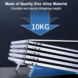 پایه نگهدارنده لپتاپ مدل Aluminum alloy Q2 مناسب برای لپ تاپهای17 اینچی و کوچکتر بسته 2 عددی