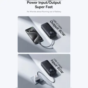پاوربانک بیسوس مدل NOMOS 65W ظرفیت 20000 میلی آمپر ساعت