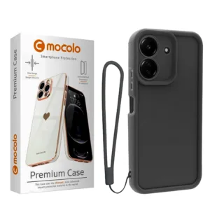 کاور موکولو مدل Silicone Puffer Strap مناسب برای گوشی موبایل شیائومی Redmi 13C/ Poco C65 به همراه بند