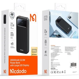 پاوربانک 22.5 وات مک دودو مدل MC422 ظرفیت 10000 میلی‌آمپرساعت به همراه 1 عدد کابل USB به USB C