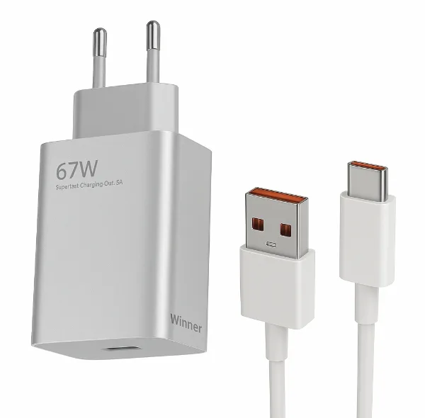 شارژر دیواری 67 وات واینر مدل Note 13 Pro به همراه کابل USB-C