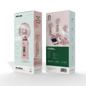 پاوربانک و پنکه قابل حمل گرین لاین مدل WindMate ظرفیت 10000 میلیآمپر ساعت