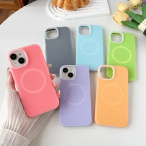 کاور طرح سیلیکون پاک کنی مگ سیف دار مناسب برای گوشی موبایل اپل IPHONE 13 PRO