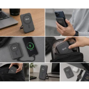 پاوربانک بی سیم 20 وات بیوا مدل Wireless BP-016 ظرفیت 10000 میلیآمپرساعت