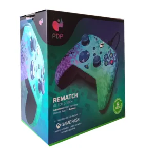 دسته بازی ایکس باکس PDP مدل REMATCH Glitch Green