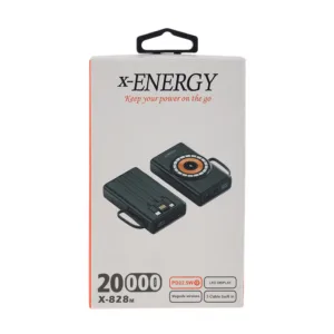 پاوربانک ایکس انرژی مدل X-828M 22.5W ظرفیت 20000 میلی آمپر ساعت