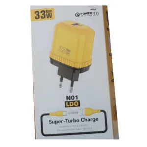 شارژر دیواری 33 وات مدل 33W به همراه کابل تبدیل usb-C