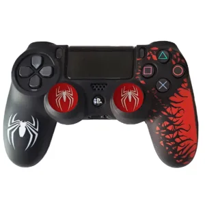 محافظ دسته پلی استیشن ۴ طرح عنکبوت مدل Spider PS4375  به همراه روکش آنالوگ