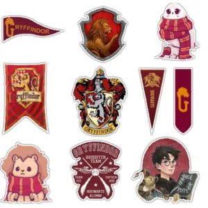 استیکر لپ تاپ و موبایل گوفی طرح هری پاتر گریفیندور مدل gryffindor 1 مجموعه 10 عددی