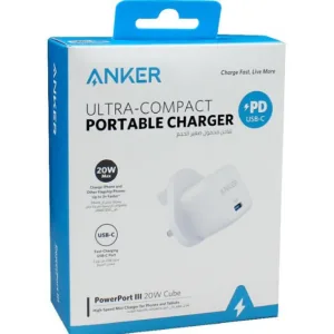 آداپتور شارژر انکر مدل powerport3 20w cube A2149