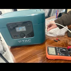 پاور استیشن قابل حمل V-TAC 1000W مدل VT-1001 با ظرفیت باتری ۳۲۸ هزار میلی آمپر ساعت