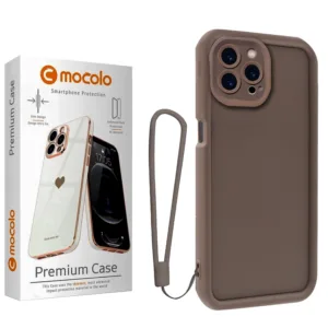 کاور موکولو مدل Silicone Puffer Strap مناسب برای گوشی موبایل اپل iPhone 16 Pro max به همراه بند آویز