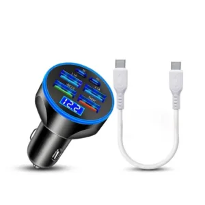 شارژر فندکی 66 وات مدل FP-89 به همراه کابل USB-C