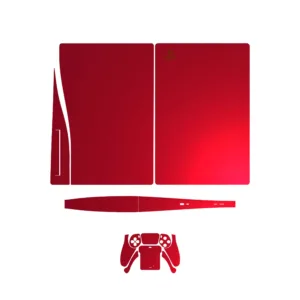 برچسب کنسول و دسته بازی PS5 ماهوت مدل Matte-Warm-Red