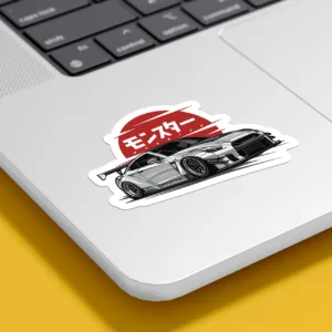 برچسب لپ تاپ پویا مارکت طرح ماشین ژاپنی کد 2947