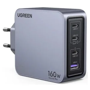 شارژر دیواری 160 وات یوگرین مدل X763-25877 به همراه کابل تبدیل USB-C