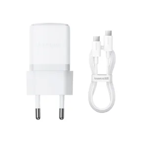 شارژر دیواری 20 وات بیسوس مدل Palm 1C به همراه کابل تبدیل USB-C
