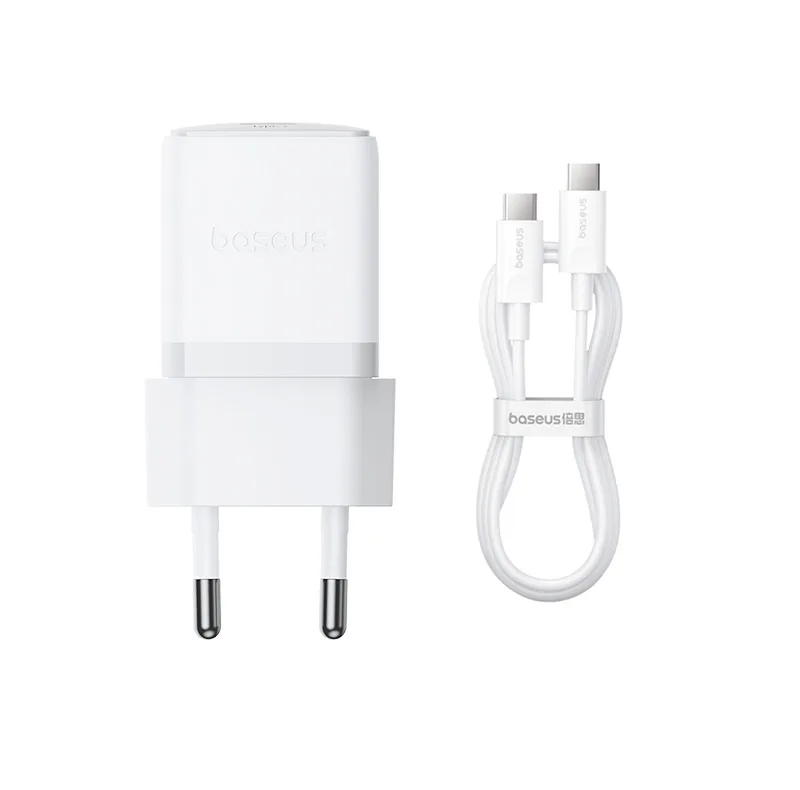 شارژر دیواری 20 وات بیسوس مدل Palm 1C به همراه کابل تبدیل USB-C