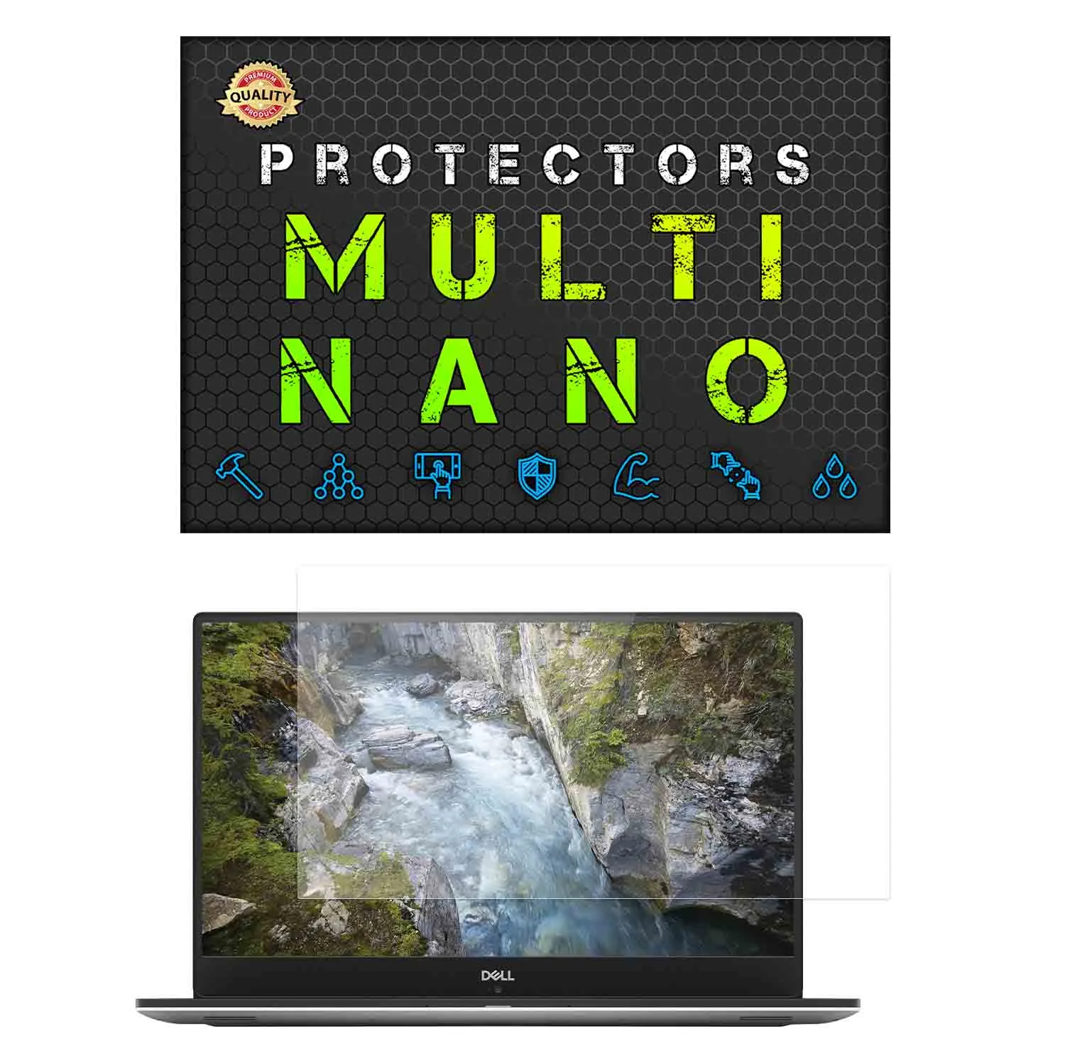 محافظ صفحه نمایش شفاف مولتی نانو مدل X-S1N مناسب برای لپ تاپ دل Precision 5530 2 in 1 15.6 inch 2018
