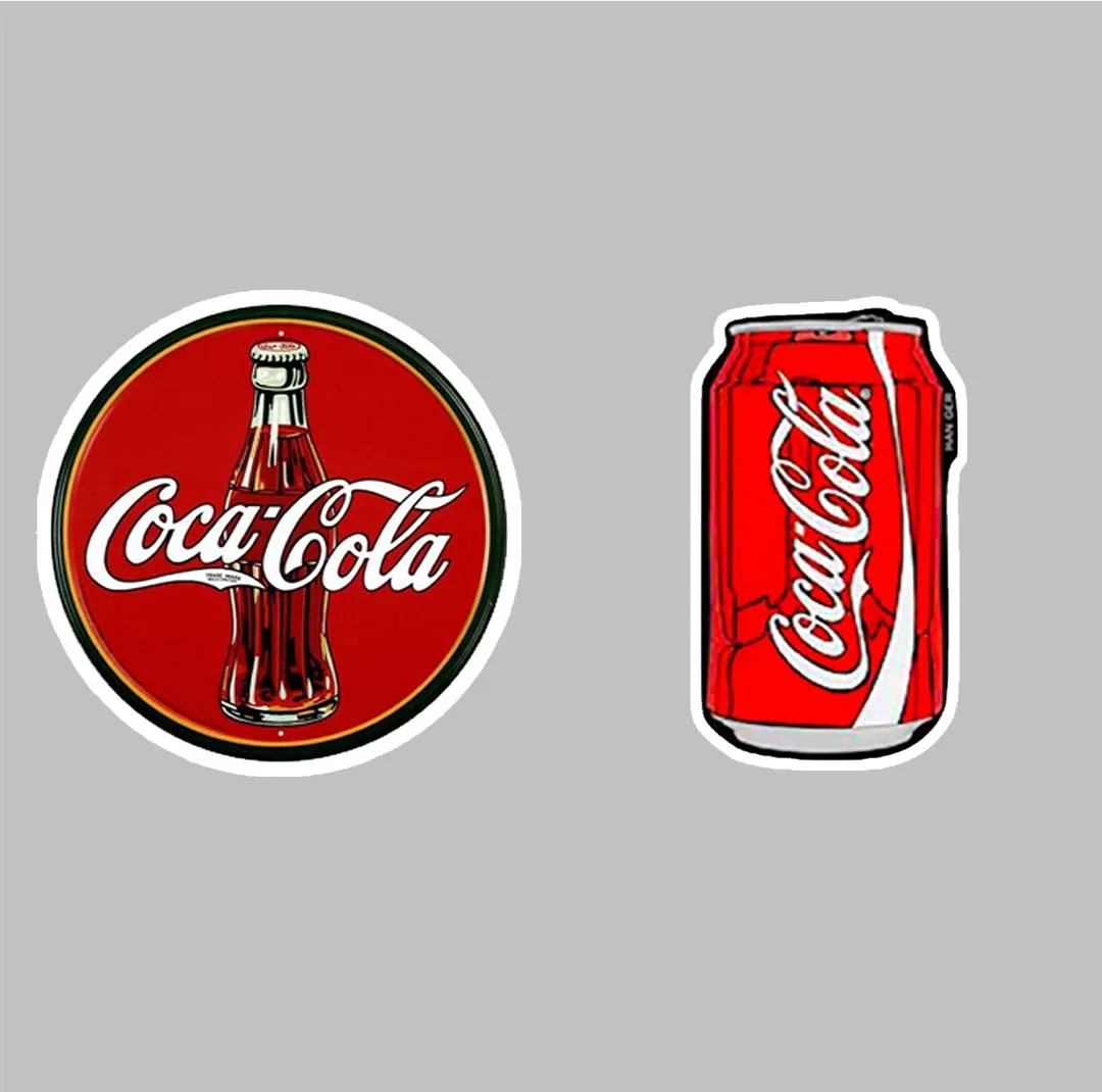 استیکر لپ تاپ کارنیکا طرح کوکاکولا مدل cocacola-2222116 مجموعه 2 عددی