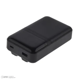 پاوربانک 35 وات پی کیو بی دی مدل PQ-PB05 ظرفیت 20000 میلیآمپرساعت به همراه کابل متصل لایتنینگ و USB-C