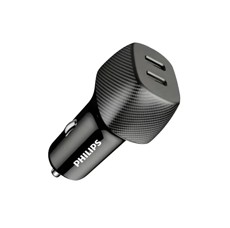 شارژر فندکی 30 وات 2 پورت فیلیپس مدل DLP5522C