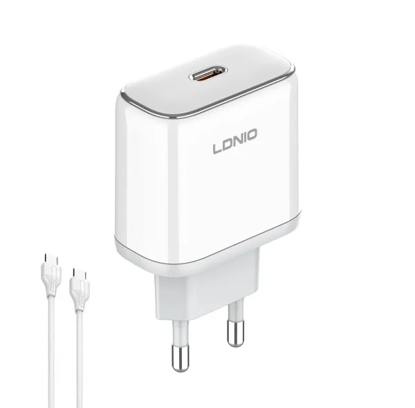 شارژر دیواری 45 وات الدینیو مدل Q1415 به همراه کابل USB-C